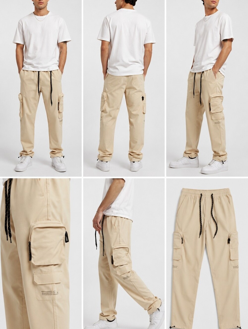 Bridges Utility Stretch Tech Nylon Cargo Pants -  M